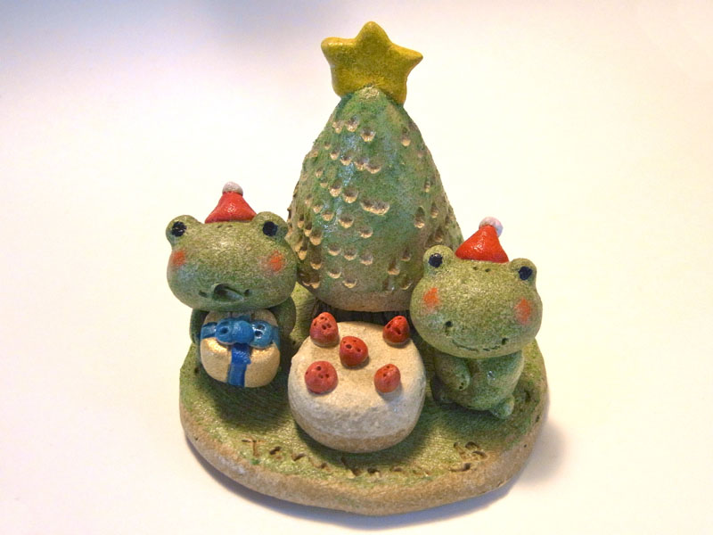てるぼの屋　カエルのクリスマスツリーとケーキとプレゼント［tbx151217］